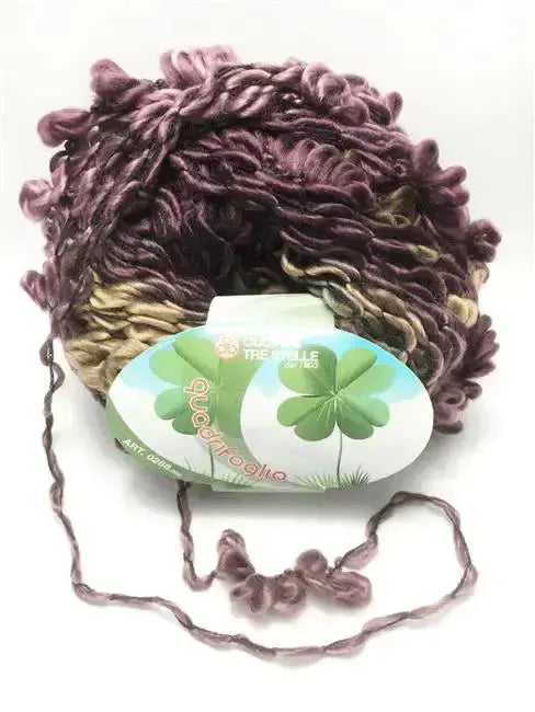 LANA QUADRIFOGLIO – Cucirini Tre Stelle - Colore: 207 - VIOLA MISTO - by LacariaRicami.Store