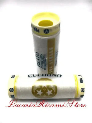 SPOLETTE PER ORLO A GIORNO – Cucirini Tre Stelle - Colore: 888 - BIANCO SPORCO - by LacariaRicami.Store