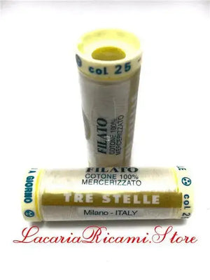 SPOLETTE PER ORLO A GIORNO – Cucirini Tre Stelle - Colore: 25 - ECRÚ - by LacariaRicami.Store