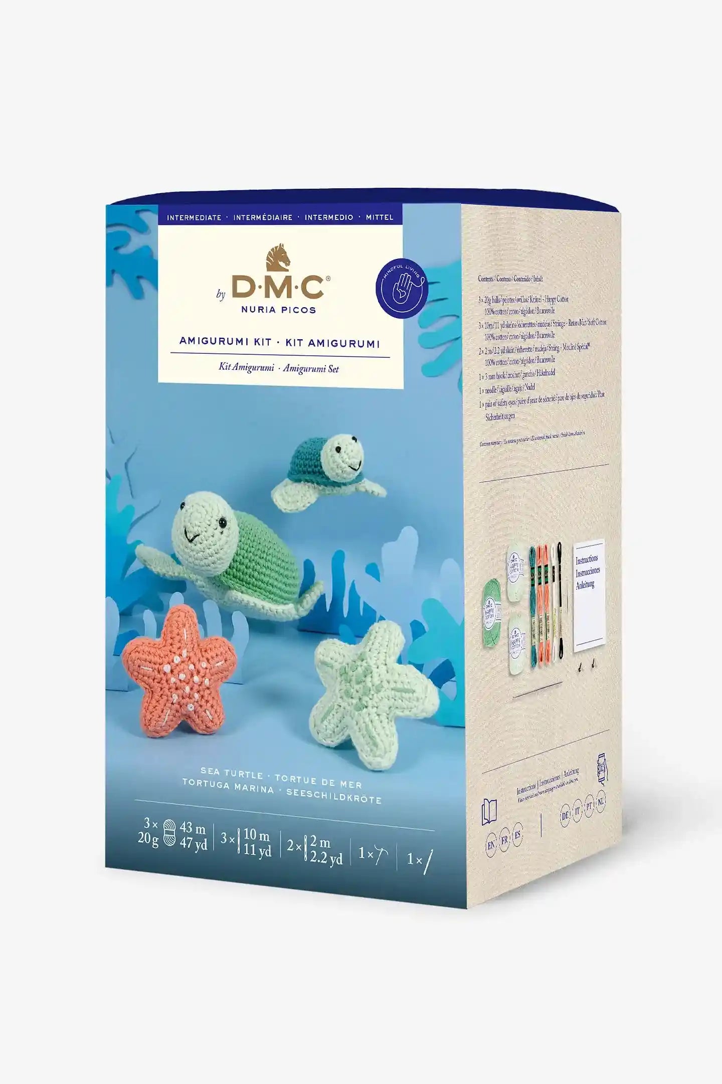 Kit Amigurumi Intermedio Tartaruga Marina - DMC - Colore: - by LacariaRicami.Store