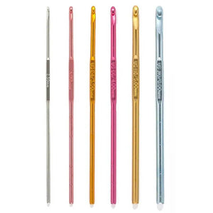 SET Uncinetti Lana Alluminio Colorati 15Cm - PONY | Essenziale - - LacariaRicami.Store