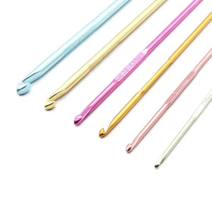 SET Uncinetti Lana Alluminio Colorati 15Cm - PONY | Essenziale - - LacariaRicami.Store