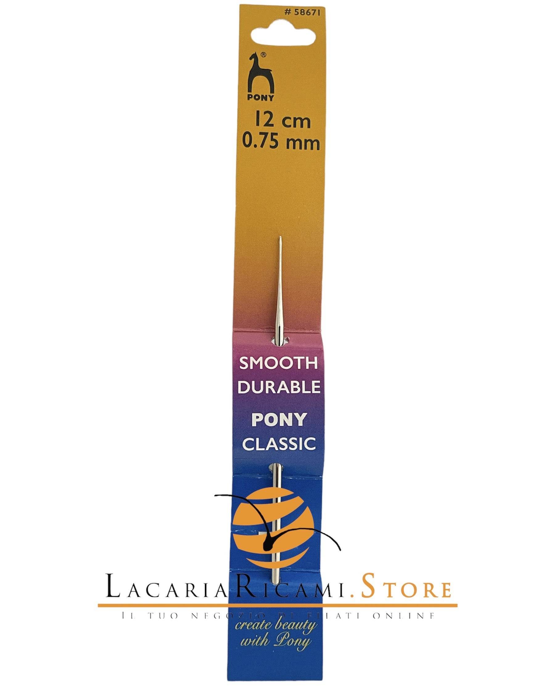 UNCINETTO COTONE IN ACCIAIO - Pony - - LacariaRicami.Store