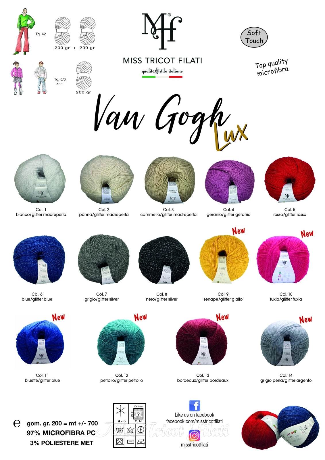 MICROFIBRA Van Gogh Lux – Miss Tricot Filati | Filato Inarrestabile - - LacariaRicami.Store