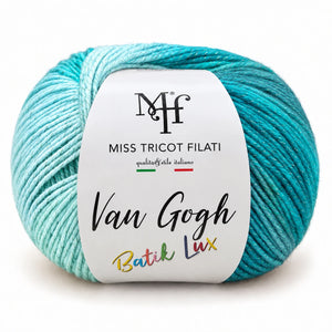 MICROFIBRA Van Gogh Batik Lux – Miss Tricot Filati - Colore: 54 - VERDE ACQUA - by LacariaRicami.Store
