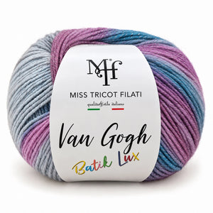 MICROFIBRA Van Gogh Batik Lux – Miss Tricot Filati - Colore: 58 - VIOLA GRIGIO - by LacariaRicami.Store