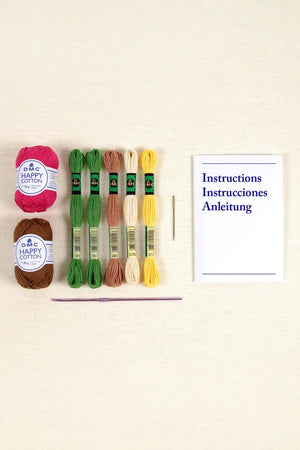 Vaso con fiori di Nuria Picos Amigurumi kit intermedio - DMC - LacariaRicami.Store