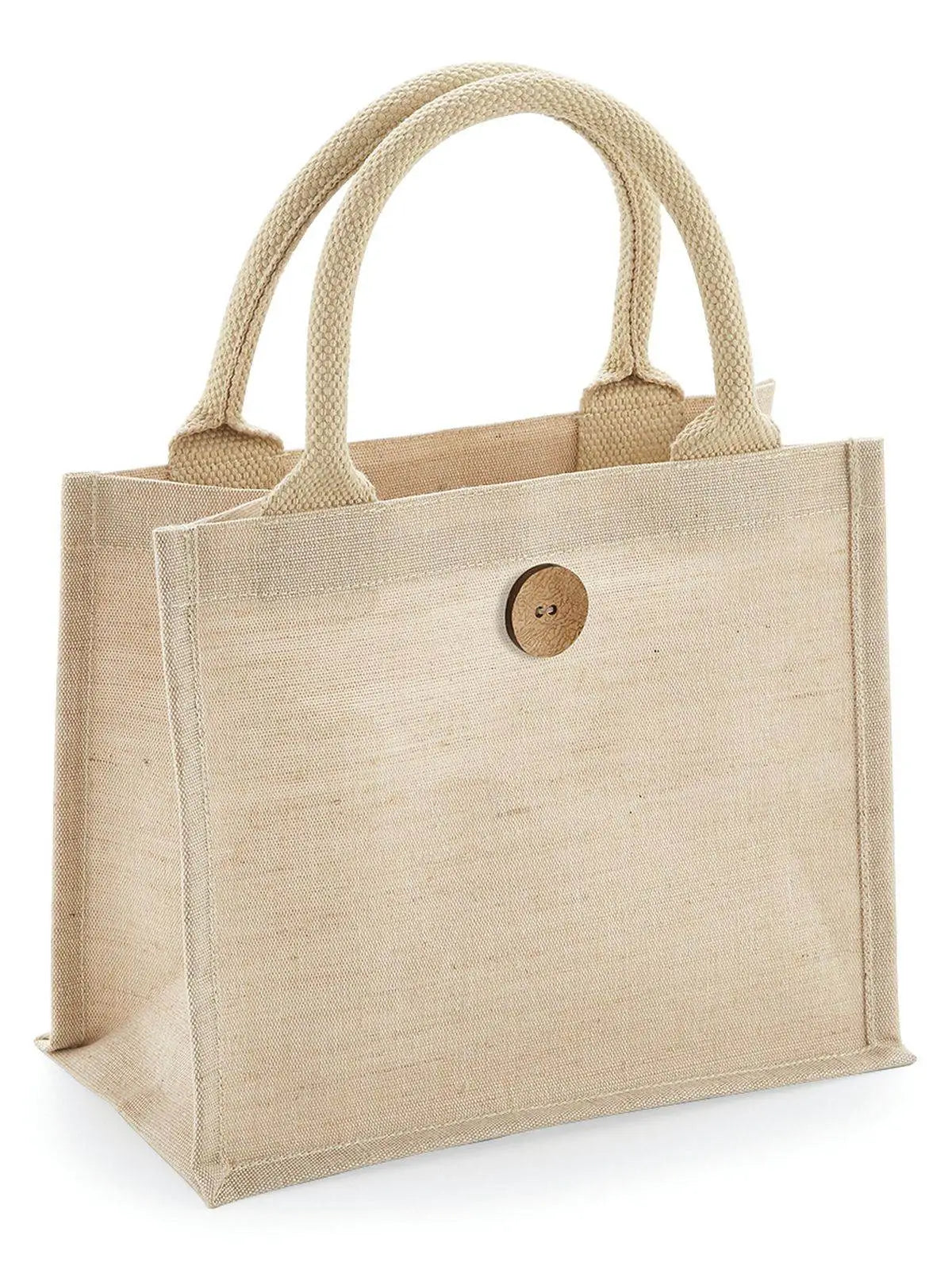 BORSA In Juco - Westford Mill - WM441 - 22X26X14 MANICO = 35 Cm - NATURALE - LacariaRicami.Store
