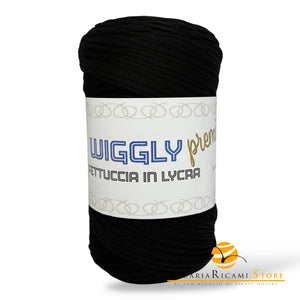 Fettuccia WIGGLY premium - 001 - NERO - LacariaRicami.Store