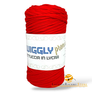 FETTUCCIA Lycra WIGGLY premium - Cucirini Tre Stelle 009 - ROSSO - LacariaRicami.Store