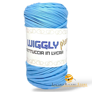 FETTUCCIA Lycra WIGGLY premium - Cucirini Tre Stelle 058 - AZZURRO - LacariaRicami.Store