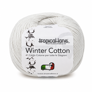 CALDO COTONE Winter Cotton - Tropical Lane - Colore: 122 - BIANCO LATTE - by LacariaRicami.Store
