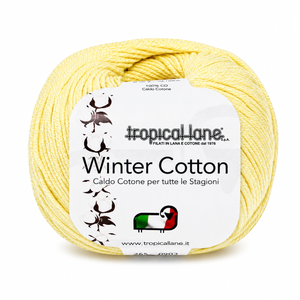 CALDO COTONE Winter Cotton - Tropical Lane - Colore: 161 - GIALLINO BABY - by LacariaRicami.Store