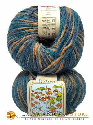 Lana Witico Stampato - Silke - - LacariaRicami.Store