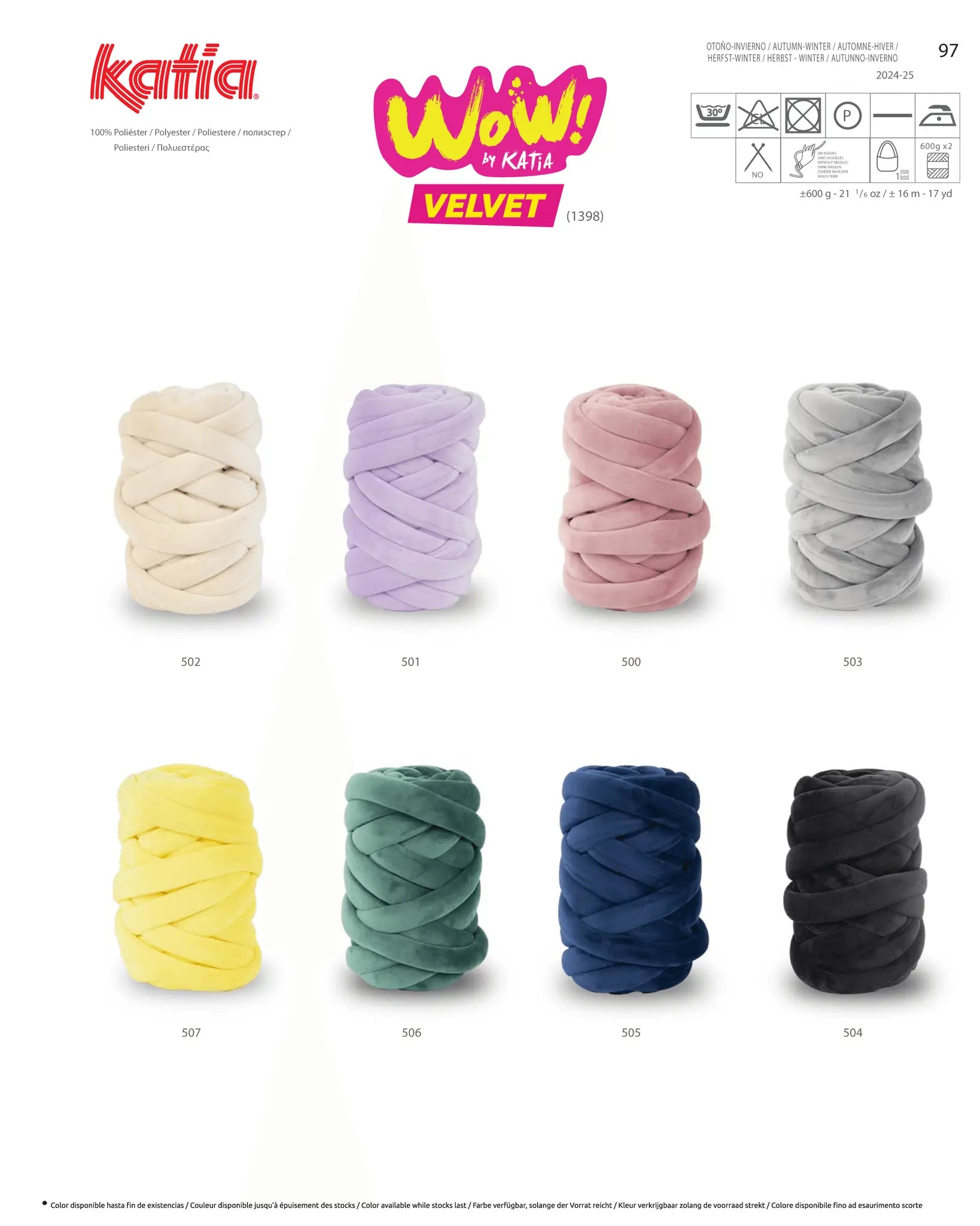 Tubolare WOW-VELVET - Katia - - LacariaRicami.Store