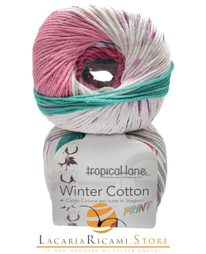 CALDO COTONE Winter Cotton Print - Tropical Lane - - LacariaRicami.Store