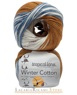 CALDO COTONE Winter Cotton Print - Tropical Lane - - LacariaRicami.Store