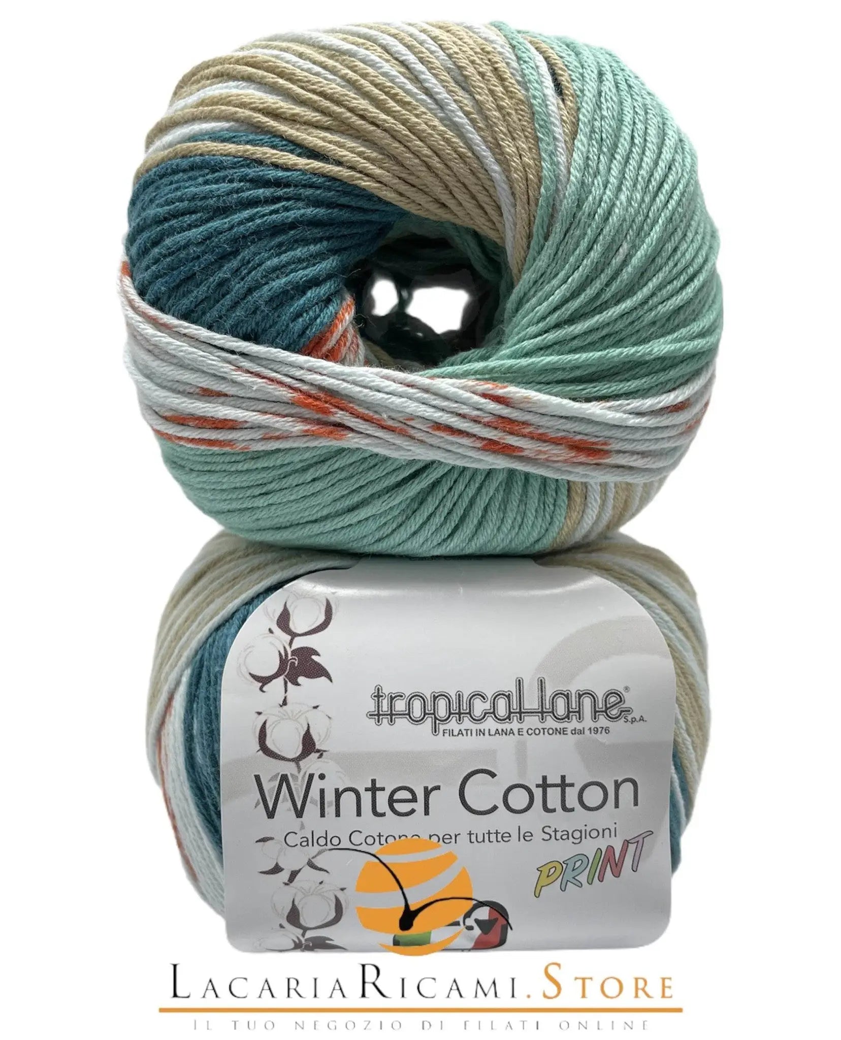 CALDO COTONE Winter Cotton Print - Tropical Lane - - LacariaRicami.Store