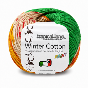 CALDO COTONE Winter Cotton Print - Tropical Lane - Colore: 103 - giallo beige verde - by LacariaRicami.Store