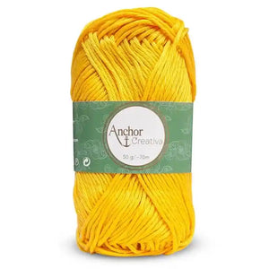Cotone CREATIVA - ANCHOR 0208 - GIALLO SOLE - LacariaRicami.Store