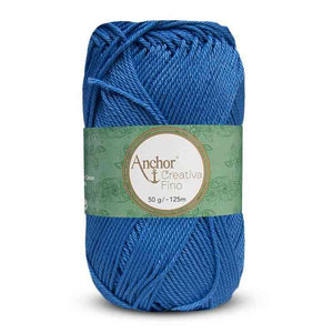 Cotone CREATIVA FINO - ANCHOR - Colore: 0261 - BLU ROYAL - by LacariaRicami.Store
