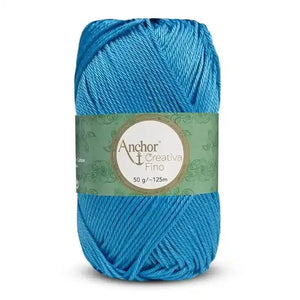 Cotone CREATIVA FINO - ANCHOR - Colore: 0384 - AZZURRO SCURO - by LacariaRicami.Store
