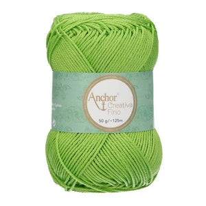 Cotone CREATIVA FINO - ANCHOR - Colore: 0418 - VERDE PISTACCHIO - by LacariaRicami.Store