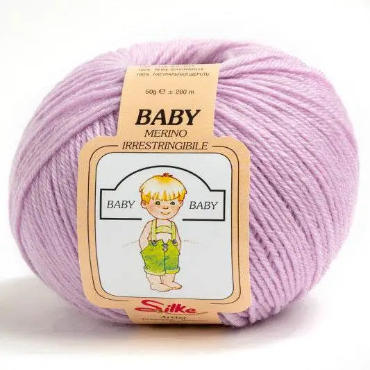 Lana Baby Merino - Silke - 230 - GLICINE - LacariaRicami.Store
