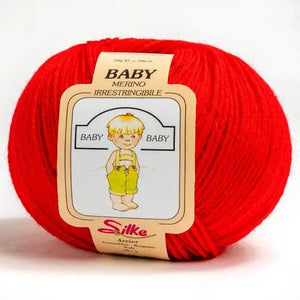 Lana Baby Merino - Silke - 570 - ROSSO - LacariaRicami.Store