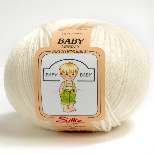 Lana Baby Merino - Silke - 800 - PANNA - LacariaRicami.Store