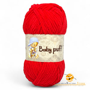 Ciniglia BABY PUFF - Silke 575 - ROSSO - LacariaRicami.Store