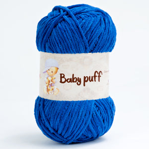 Ciniglia BABY PUFF - Silke 610 - BLU CINA - LacariaRicami.Store