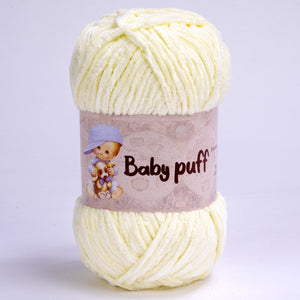 Ciniglia BABY PUFF - Silke 800 - PANNA GIALLINO - LacariaRicami.Store
