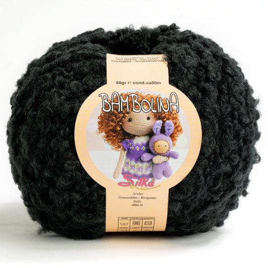 Lana Bambolina - Silke - 200 - NERO - LacariaRicami.Store