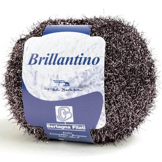 Lamè BRILLANTINO - Silke - 136 - NERO -LacariaRicami.Store