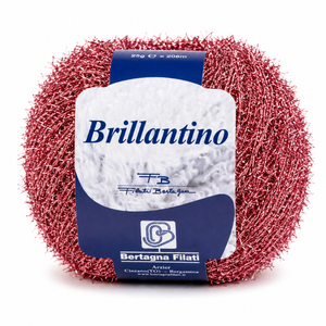 Cotone Lamè BRILLANTINO - Bertagna Filati - Colore: 146 - CORALLO - by LacariaRicami.Store
