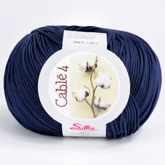 Cotone Cablé 4 - Silke - 03 - BLU - LacariaRicami.Store