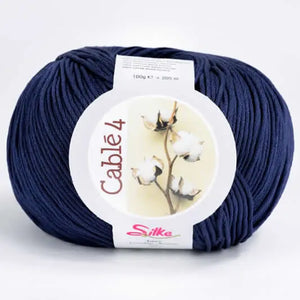 Cotone Cablé 4 - Silke - Colore: 03 - BLU - by LacariaRicami.Store