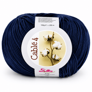 Cotone Cablé 4 - Silke - Colore: 03 - BLU - by LacariaRicami.Store