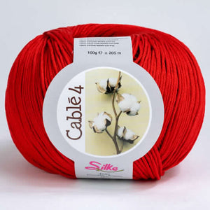 Cotone Cablé 4 - Silke - 05 - ROSSO - LacariaRicami.Store