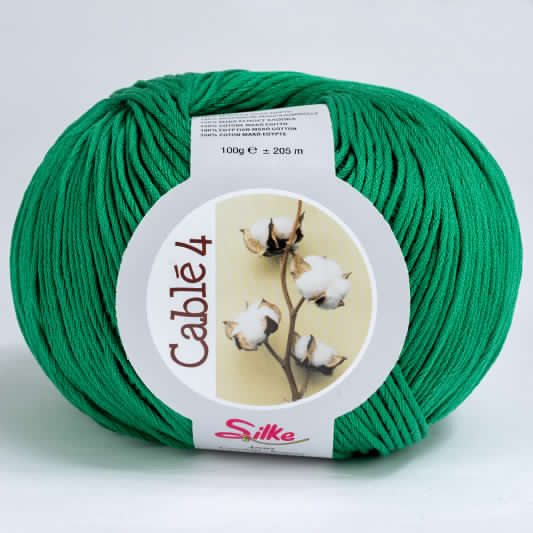 Cotone Cablé 4 - Silke - 06 - VERDE SMERALDO - LacariaRicami.Store