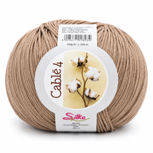 Cotone Cablé 4 - Silke - Colore: 11 - TORTORA - by LacariaRicami.Store