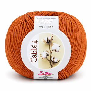 Cotone Cablé 4 - Silke - Colore: 12 - CANNELLA - by LacariaRicami.Store