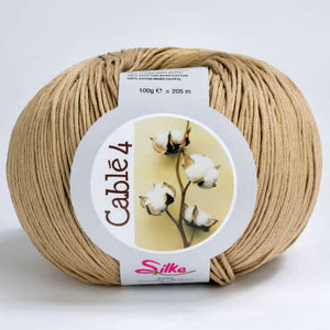 Cotone Cablé 4 - Silke - 14 - SABBIA - LacariaRicami.Store