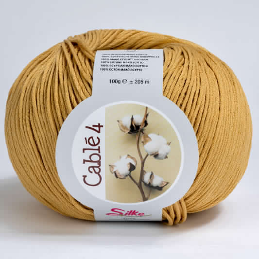 Cotone Cablé 4 - Silke - 15 - GIALLO ORO - LacariaRicami.Store