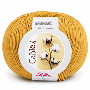 Cotone Cablé 4 - Silke - Colore: 15 - GIALLO ORO - by LacariaRicami.Store