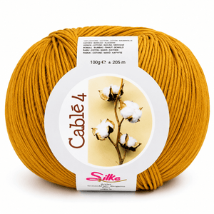 Cotone Cablé 4 - Silke - Colore: 18 - SENAPE - by LacariaRicami.Store