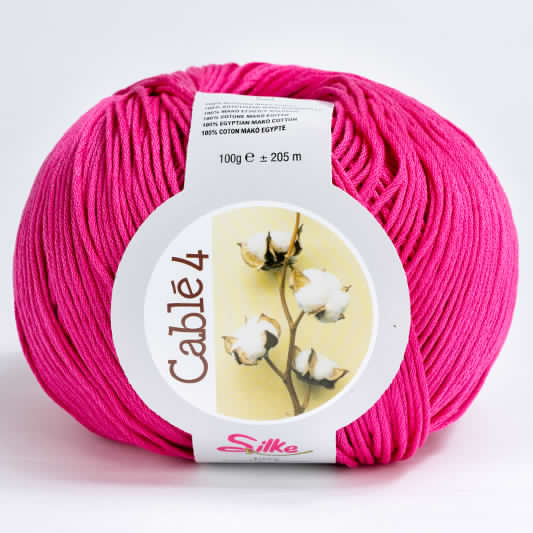 Cotone Cablé 4 - Silke - 33 - FUCSIA - LacariaRicami.Store