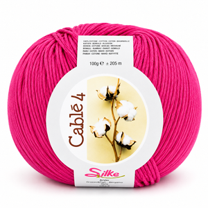 Cotone Cablé 4 - Silke - Colore: 33 - FUCSIA - by LacariaRicami.Store