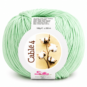 Cotone Cablé 4 - Silke - Colore: 34 - MENTA - by LacariaRicami.Store
